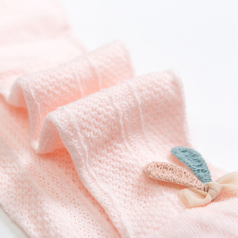 婴儿春夏大pp网眼纯棉女宝宝连裤袜 雯芮梵儿童袜子(0-16岁)