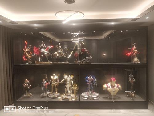 定做动漫手办展示柜模型兵人GK雕像高达乐高钢结构金属玻璃展柜 - 图2
