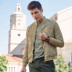 Hàng ngàn con hạc giấy 2019 xuân hè mới áo khoác bomber nam xu hướng thanh niên đồng phục bóng chày giản dị mỏng - Đồng phục bóng chày áo cardigan nam Đồng phục bóng chày