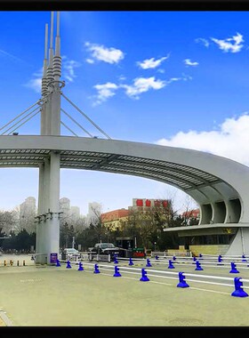 山东省名校青岛风景装饰挂海报