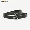 Sanfu women's belt wasteland blooming star embossed punching exquisite routing belt belt 483616