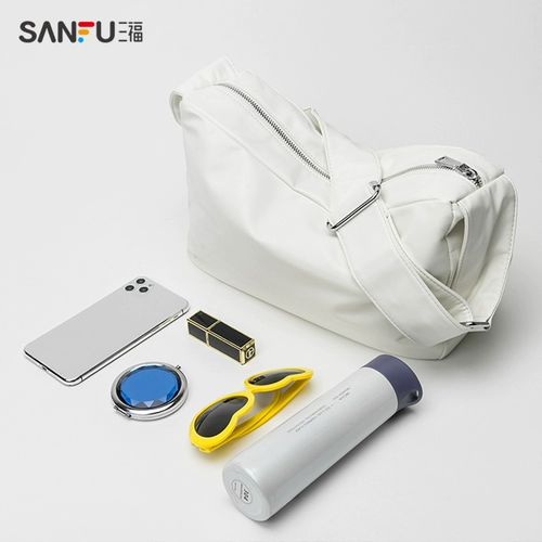 三福 Сумка через плечо, вместительная и большая модная сумка на одно плечо, коллекция 2023, в корейском стиле