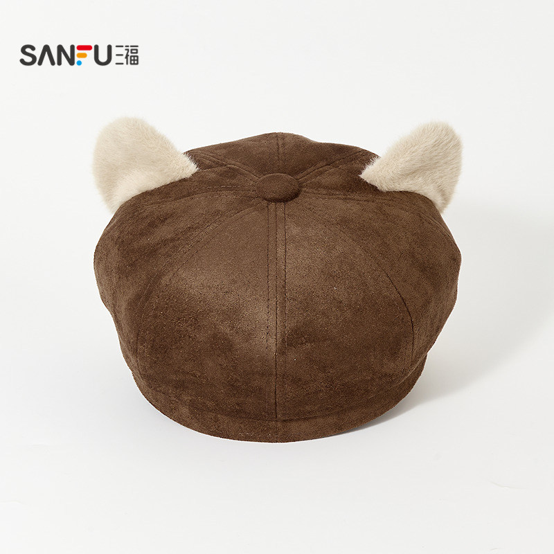 三福萌趣系列八角帽 可爱俏皮趣味服饰配件报童画家帽子 514481,淘宝优惠券,粉丝福利购,淘宝优惠卷