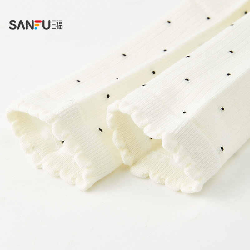 三福女短筒袜单双装 甜美波点易搭配柔软透气女袜袜子504751,淘宝优惠券,粉丝福利购,淘宝优惠卷