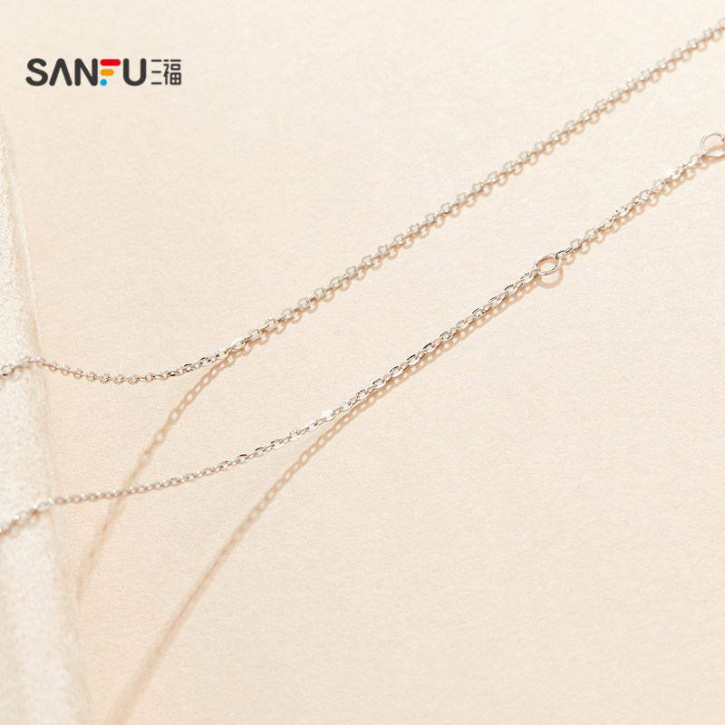 三福925银神秘短项链单条 时尚设计感首饰配饰链条849200,淘宝优惠券,粉丝福利购,淘宝优惠卷