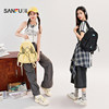Sanfu Backpack Summer Academy Sports Outdoor Leisure Cable Deconstruction Large Capacity Backpack Women's Bag 500191