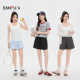 ໂສ້ງຂາສັ້ນ Sanfu 2026 ຄົນອັບເດດ: ລະດູຮ້ອນໃຫມ່ສໍາລັບຄົນຂະຫນາດນ້ອຍທີ່ຈະໃສ່ເປັນ outerwear elastic ແອວສູງ knitted pants ສໍາລັບແມ່ຍິງ