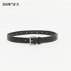 Sanfu women's belt wasteland blooming star embossed punching exquisite routing belt belt 483616