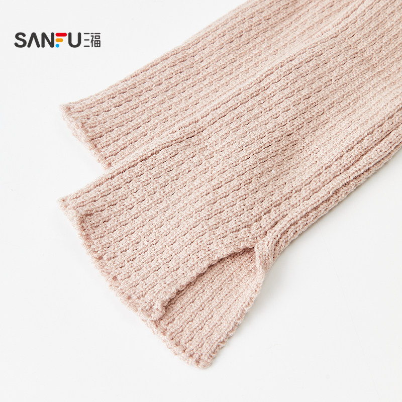 三福 女袜套单双装 甜系俏皮绑带装饰精梳棉腿套女袜袜子846439,淘宝优惠券,粉丝福利购,淘宝优惠卷