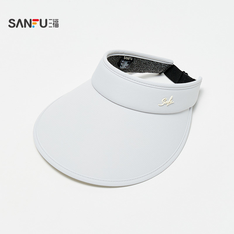 三福防晒帽女款夏空顶大帽檐棒球帽遮阳帽太阳帽防紫外线帽子新款