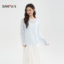 三福新款春季抽绳收腰吊带裙两件套女装