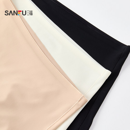 三福女中腰包臀内裤 舒适贴身防走光安全裤透气平角裤497842 - 图1