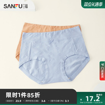 Sanfu woman High waist collection without clamping hip knickers elegant flowers folds waist and half flat corner pants woman 463851