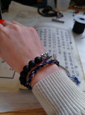 貔貅A级缅甸小叶奇楠降真手串 招财 男女藏式风格