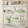 Bookshelf desktop perforated plate storage rack wrought iron clip type
