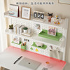 Bookshelf desktop perforated plate storage rack wrought iron clip type