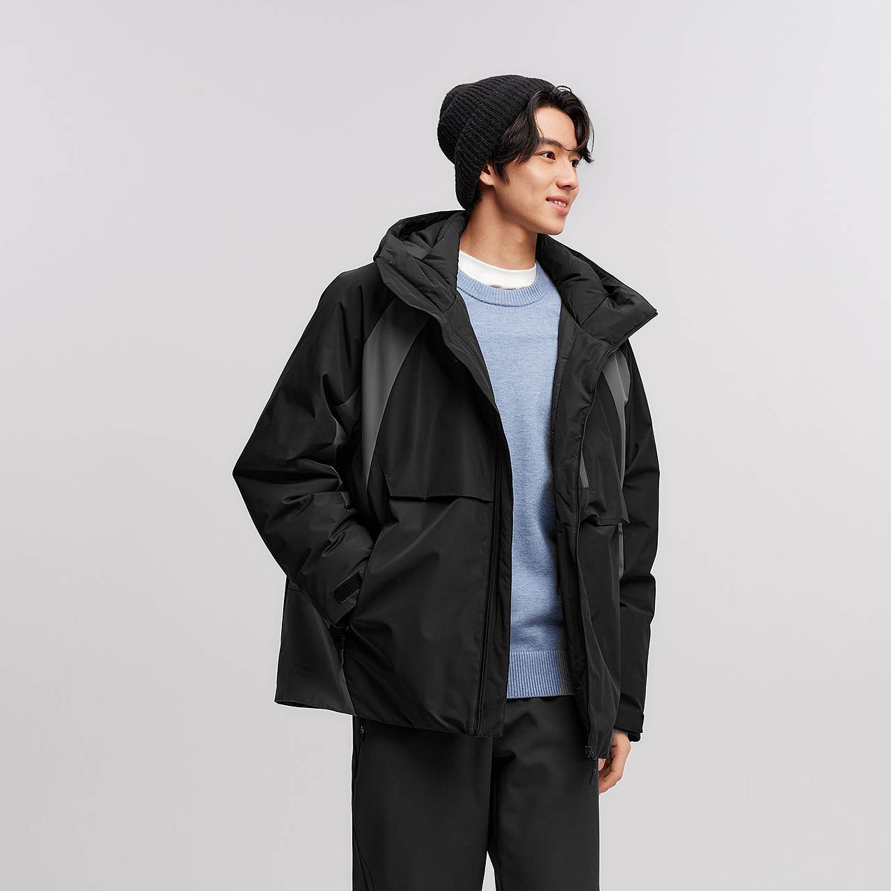 防护外套|森马中国国家地理系列羽绒服男冬90绒子防泼水户外拼色