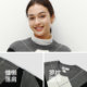 Semir diamond check contrasting loose shoulder sweater for women