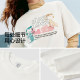 ຊຸດ Snoopy Semir ເສື້ອຍືດແຂນສັ້ນພິມອອກສໍາລັບແມ່ຍິງ
