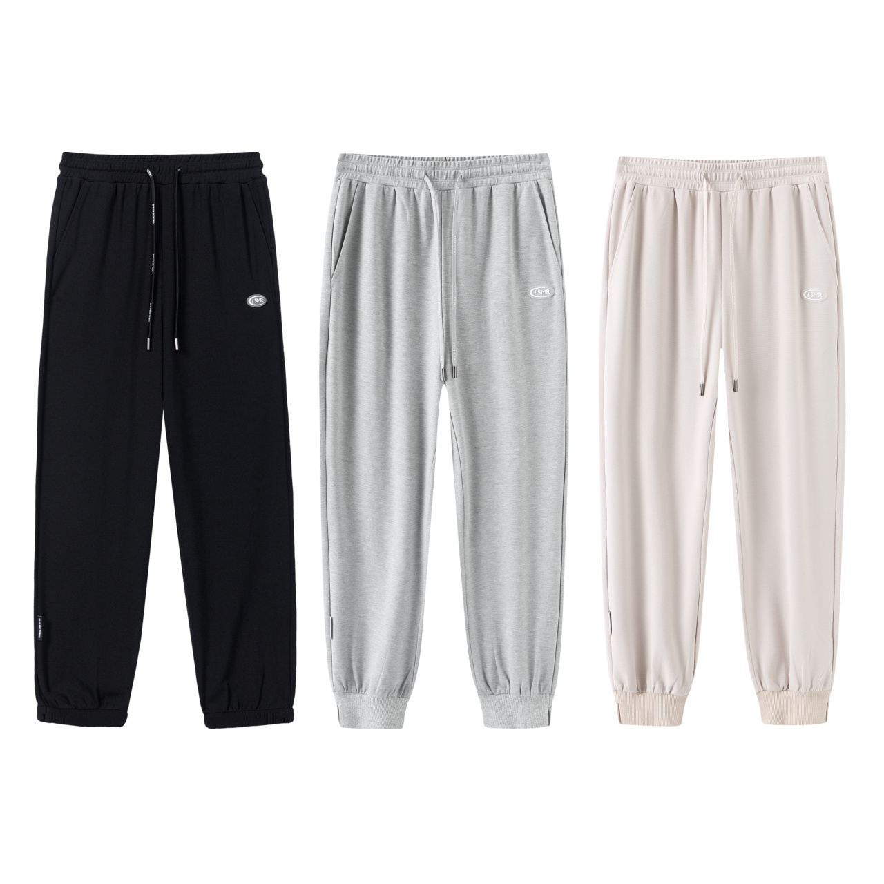 森马休闲裤女开叉束脚九分裤小个子秋季质感