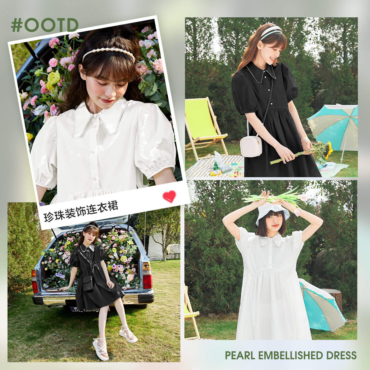 森马连衣裙女夏衬衫裙气质新款宽松公主裙子