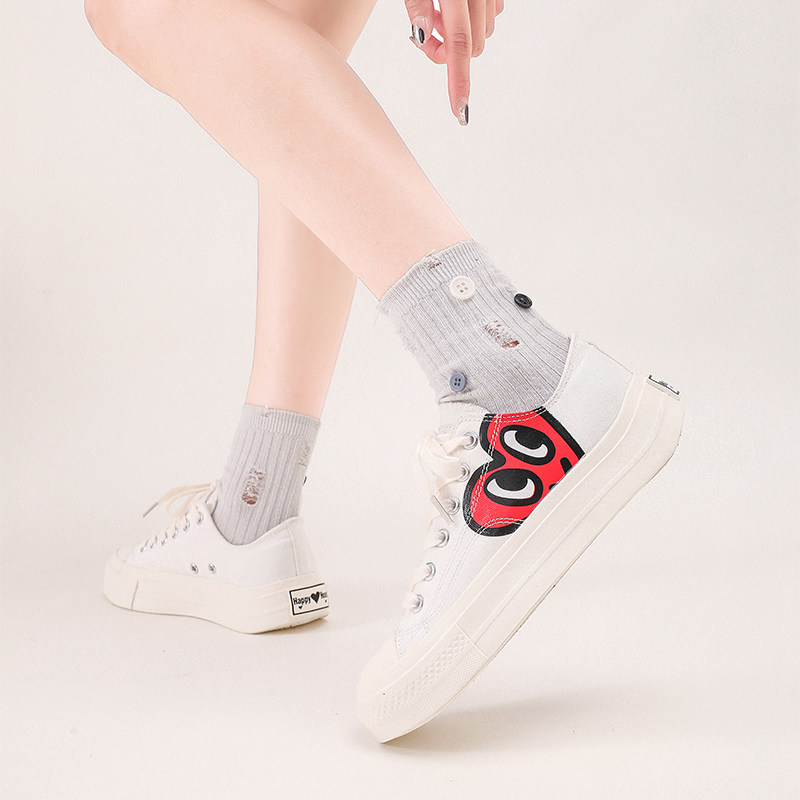 【鞋品合集】Semir女鞋帆布鞋春夏新款厚底德训鞋百搭小白鞋子-TK