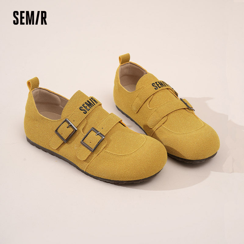 Semir女鞋全包勃肯鞋2025秋冬新款外穿钓鱼软木博肯休闲平底鞋子,淘宝优惠券,粉丝福利购,淘宝优惠卷