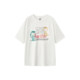 ຊຸດ Snoopy Semir ເສື້ອຍືດແຂນສັ້ນພິມອອກສໍາລັບແມ່ຍິງ