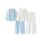 Semir suspender wide leg pants imitation linen texture suit for women