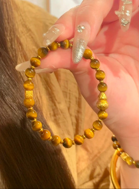 天然虎眼石手串女纳福葫芦2025新款爆款新中式显白手链精致百搭高