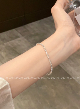 碎银子仿珍珠手链女小众设计感轻奢感ins风夏季闺蜜手饰品批发