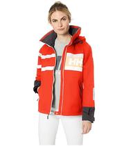 Lady Helly Hansen with hat waterproof and breathable jacket jacket collage HH208 US straight mail