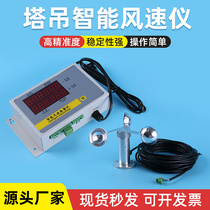Special intelligent wind speed measuring instrument for automatic alarm anemometer tower of tower crane wind speed gauge construction site
