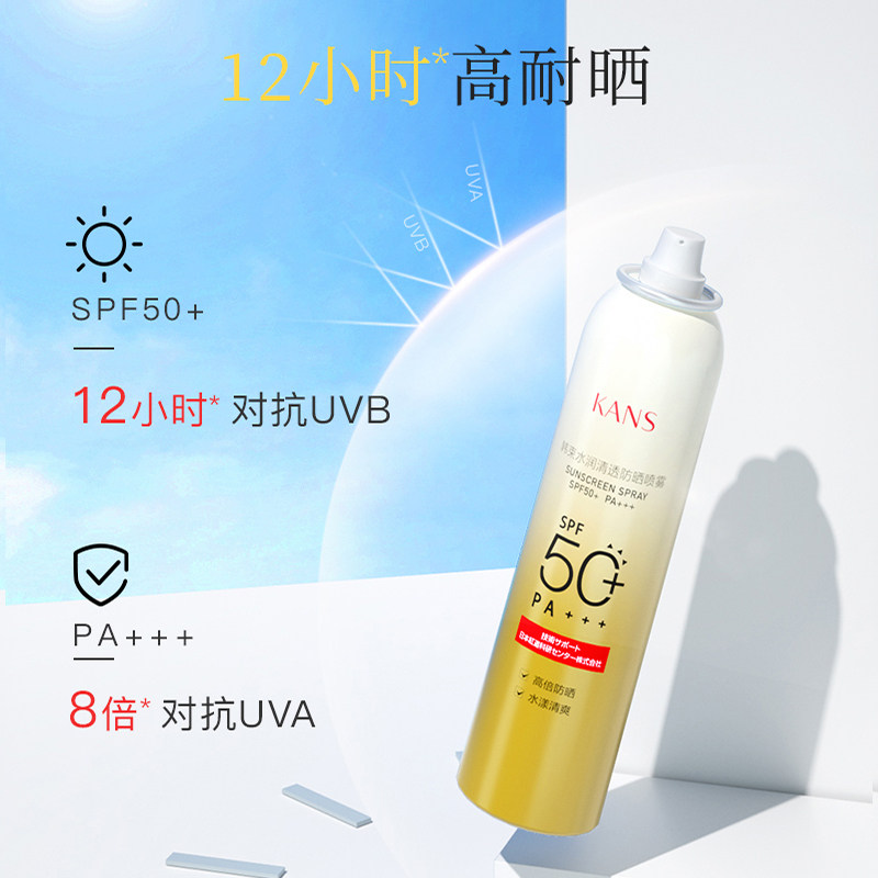 韩束喷雾全身清爽滋润素颜女防晒霜 韩束领航面部护理套装