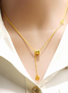 铜合金几何镶砖小蛮腰手链