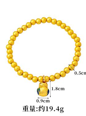 越南沙金莲花葫芦项链套装