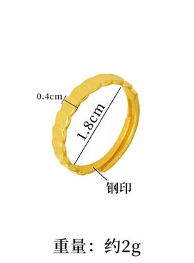 沙金貔貅戒指女轻奢设计