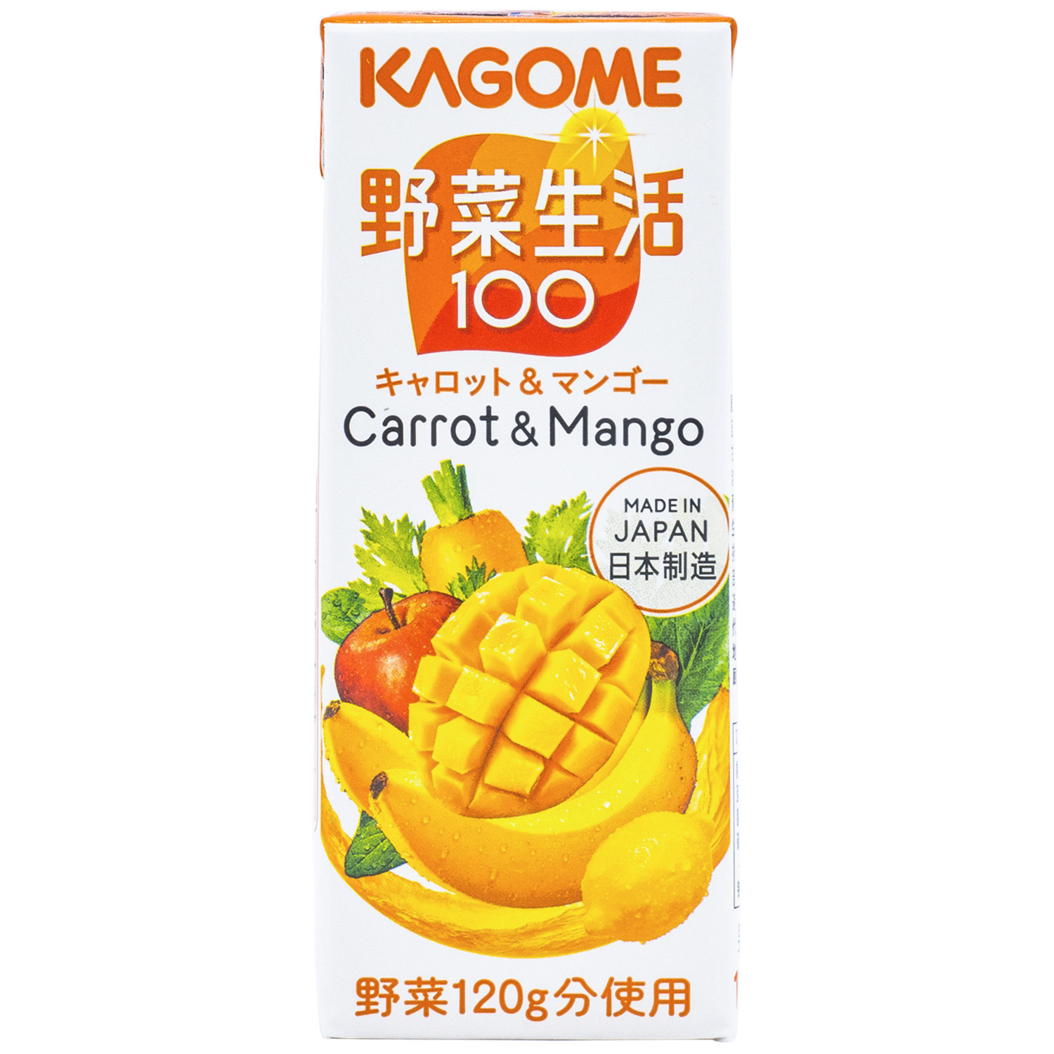 临期日本进口kagome可果美果蔬菜汁芒果胡萝卜野菜生活饮料200ml-图1