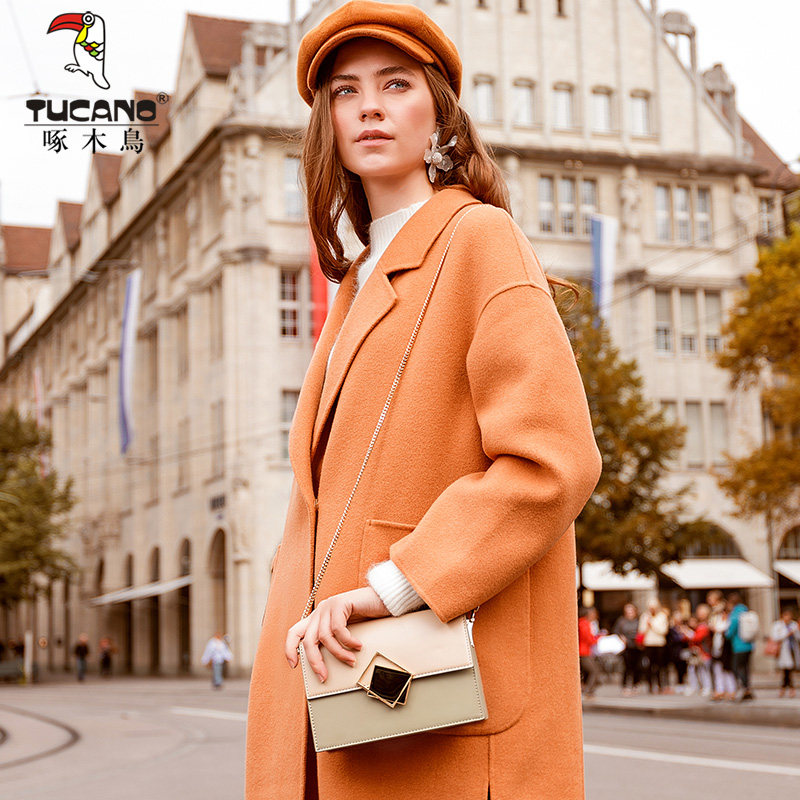 啄木鸟2020新款时尚小方包女链条包 啄木鸟女士包袋