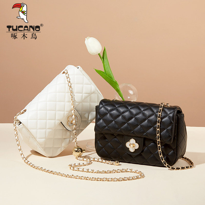 啄木鸟女2023新款高级感真皮包包 啄木鸟女士包袋