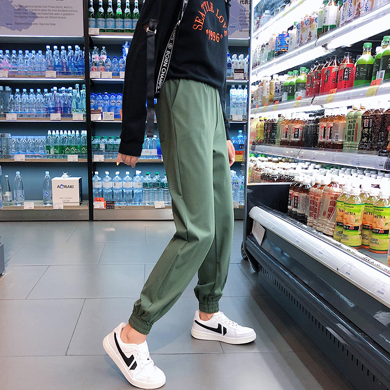 束脚工装裤宽松秋冬季2020潮女裤子 优乐叮休闲裤