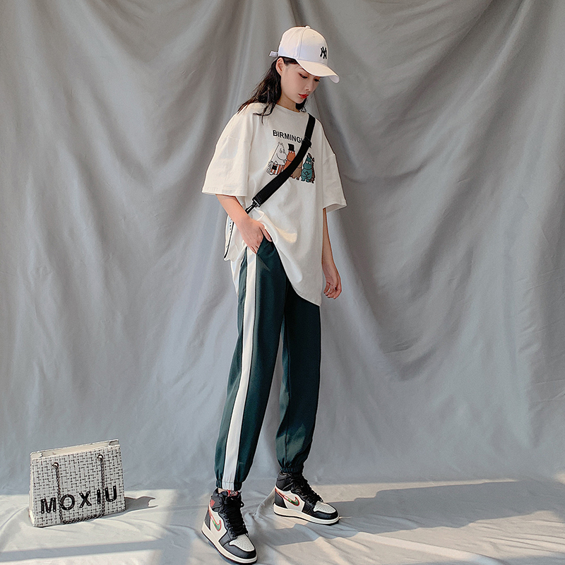 冰丝子女宽松夏季2020新款运动裤 优乐叮休闲裤