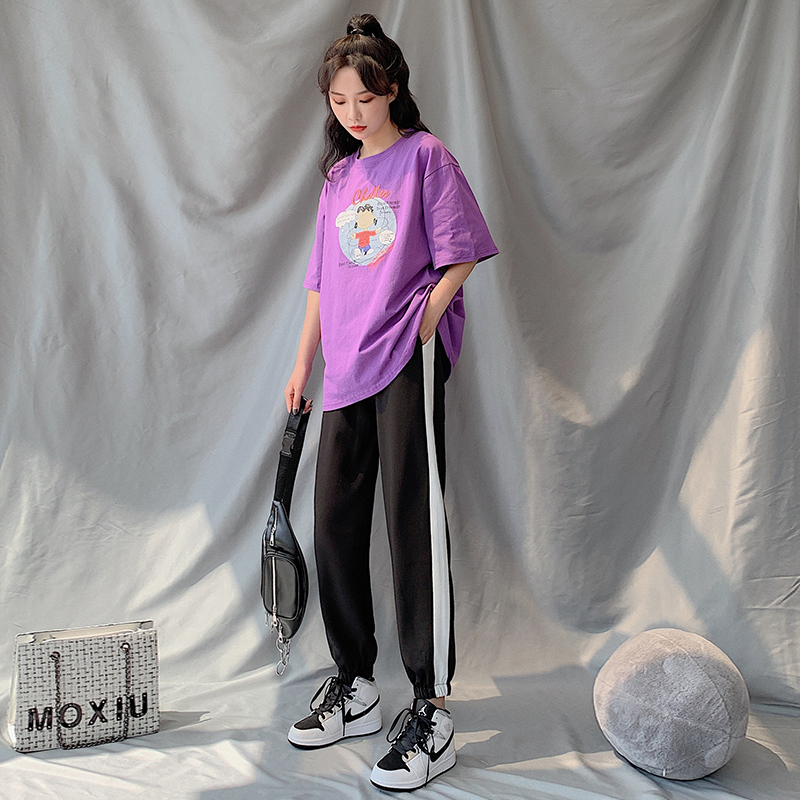 冰丝子女宽松夏季2020新款运动裤 优乐叮休闲裤