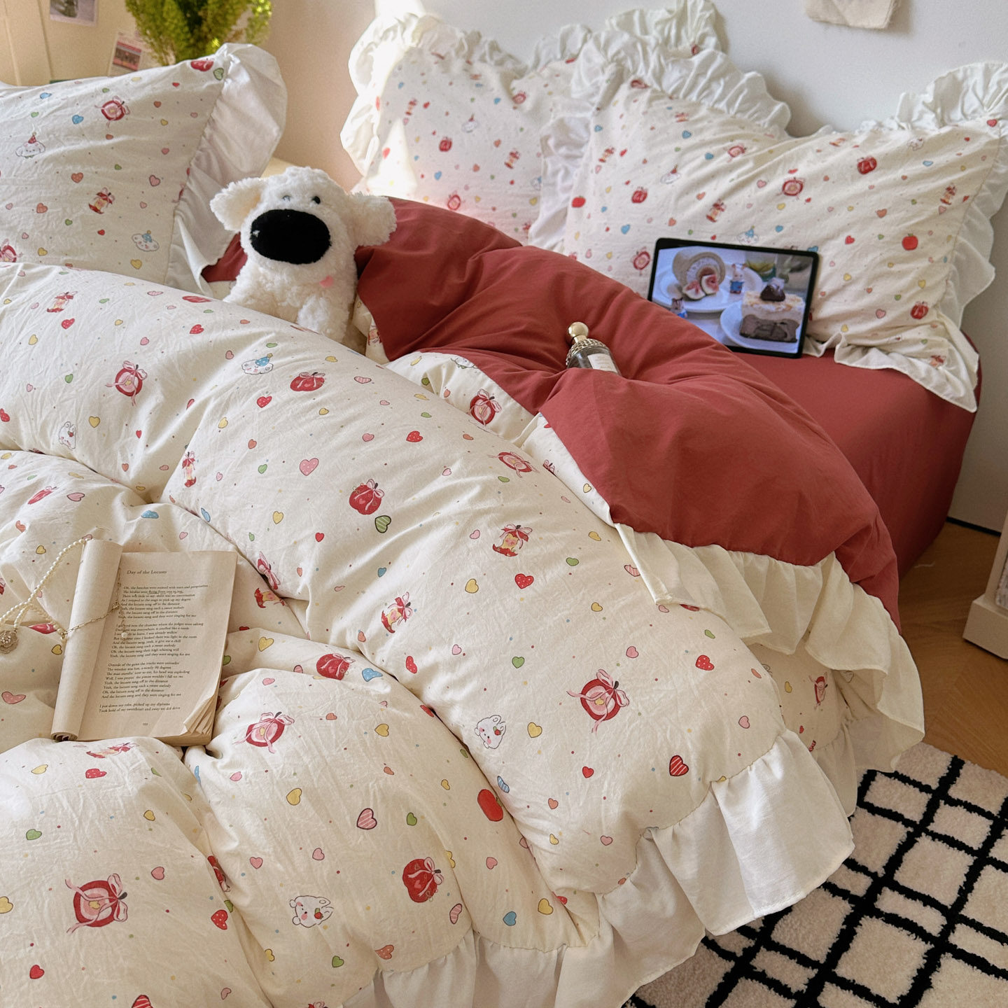 a类纯棉印花四件套全棉床单被套2026新款被罩学生宿舍床上三件套4