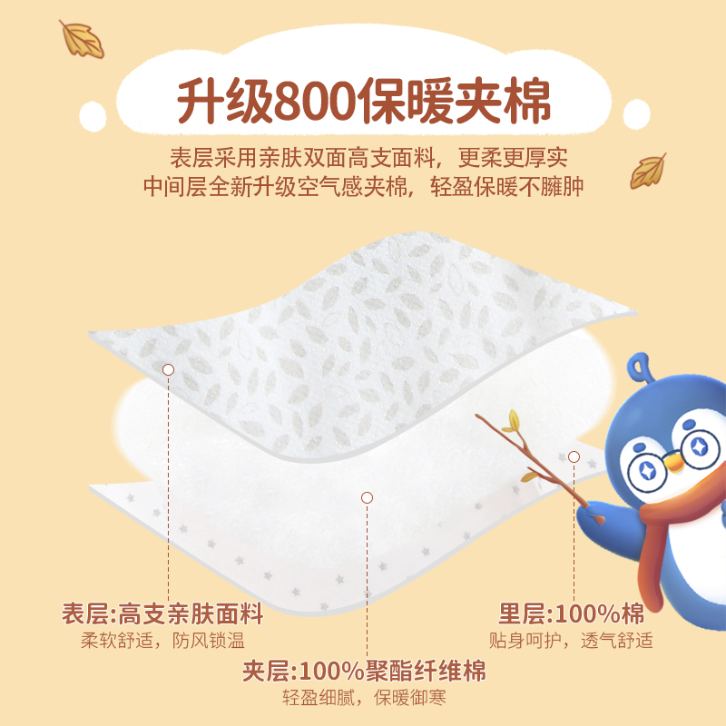 柠檬爬爬婴儿睡袋冬季夹棉保暖宝宝加厚防寒防踢被子分腿睡袍冬装