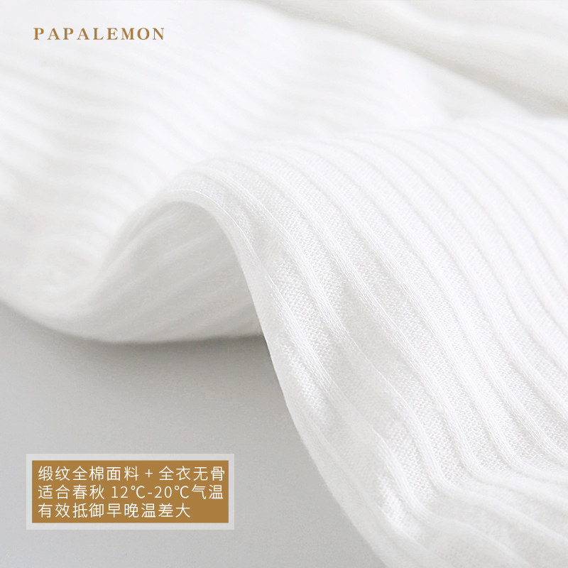 新生婴儿衣服春秋夹棉ins薄棉衣 papalemon母婴连身衣/爬服/哈衣