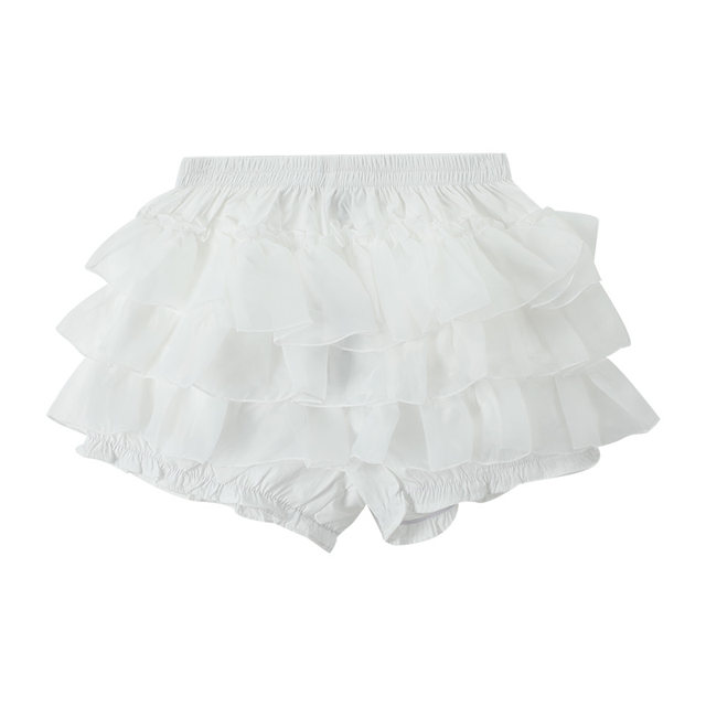 2025 spring and summer new solid color versatile layered A-line skirt mesh cake skirt fluffy skirt