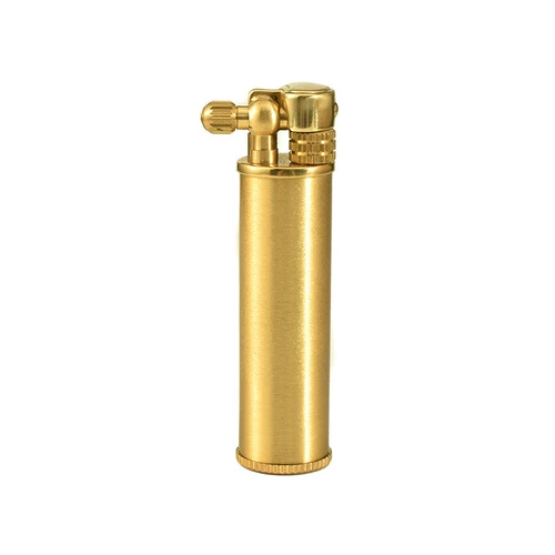 Латунная маленькая зажигалка на керосине, длина миди