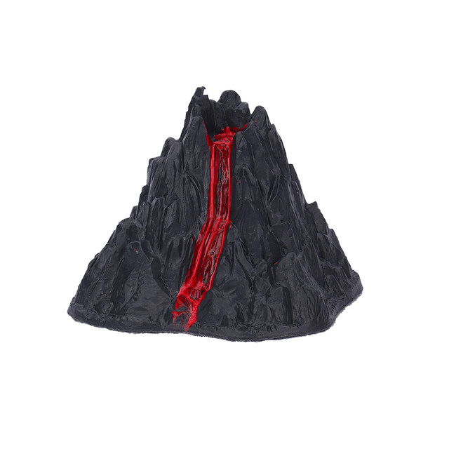 Miniature props for miniature volcano simulation