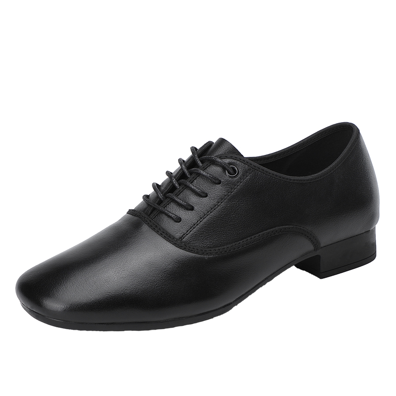 舞蹈鞋男士软底专业新款广场舞鞋真皮爵士摩登拉丁国标交谊跳舞鞋 - 图3